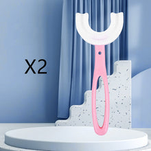 Charger l'image dans la galerie, Brosse à dents forme de U en caoutchouc souple pour enfants