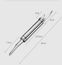 Load image into Gallery viewer, Stainless Steel Shrimp Thread Removal Tool Artifact