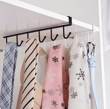 Load image into Gallery viewer, Kitchen Cabinet Under Shelf 6 Hooks Cup Mug Holder Kitchen Iron Hanging Storage Rack Cupboard Organizer Hooks Bedroom Wardrobe