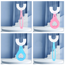 Charger l'image dans la galerie, Brosse à dents forme de U en caoutchouc souple pour enfants