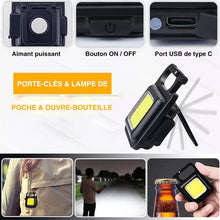 Charger l'image dans la galerie, LAMPE DE SECOURS RECHARGEABLE PORTABLE MULTIFONCTIONNELLE
