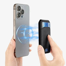 Load image into Gallery viewer, Support de chargeur sans fil mobile magnétique avec porte-cartes (Spécial pour Iphone et android avec charge sans fil)