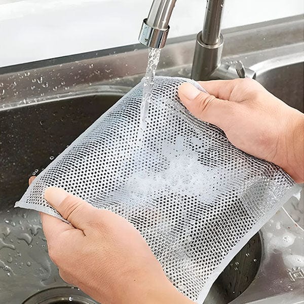 Chiffon Métallique Nettoyage Réutilisable – Double Face Sans Rayures Pour Casseroles Poêles Four évier