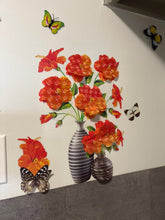 Charger l'image dans la galerie, Autocollant vase à fleurs imperméable en 3D