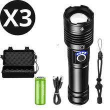 Charger l'image dans la galerie, Lampe de poche USB chargeable haute puissance