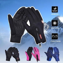 Load image into Gallery viewer, Waterproof and warm winter gloves for touch screen