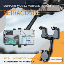 Load image into Gallery viewer, Rotating and retractable cell phone holder for car