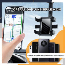 Load image into Gallery viewer, Rotating and retractable cell phone holder for car