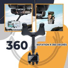 Load image into Gallery viewer, Rotating and retractable cell phone holder for car