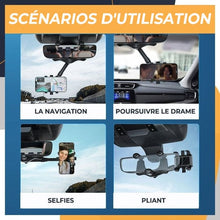 Load image into Gallery viewer, Rotating and retractable cell phone holder for car