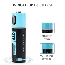 Charger l'image dans la galerie, Super pile rechargeable USB