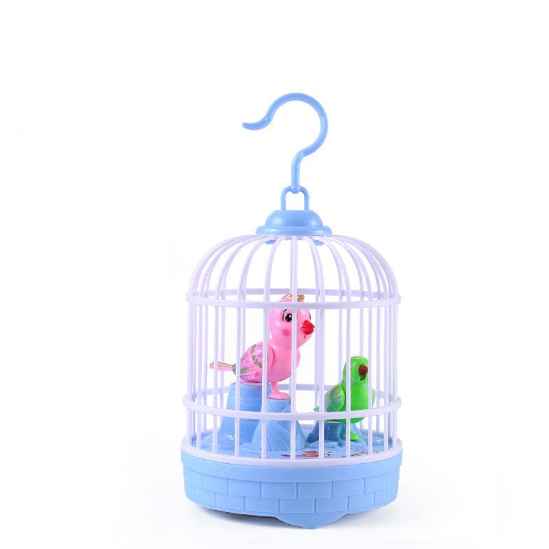 Mini-cage à oiseaux à commande vocale