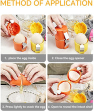 Charger l&#39;image dans la galerie, Egg Shell Opener For Hard Boiled Eggs Egg Peeler Tool Handheld Egg Topper Cutter Tool Easy Egg Cracker Tool Egg Slicer For Raw And Hard Boiled Eggs Kitchen Gadgets For Cooking And Baking
