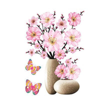 Charger l&#39;image dans la galerie, Autocollant vase à fleurs imperméable en 3D
