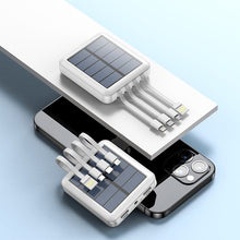 Load image into Gallery viewer, Mini banque d&#39;alimentation portable avec câble solaire
