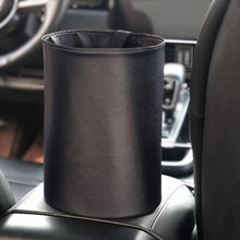 Load image into Gallery viewer, Multifunctional leather car trash can 
