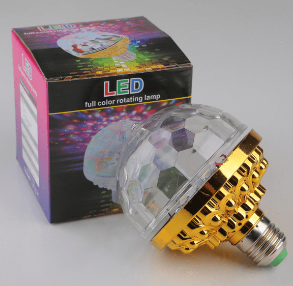 Boule magique rotative, lumières d'ambiance LED